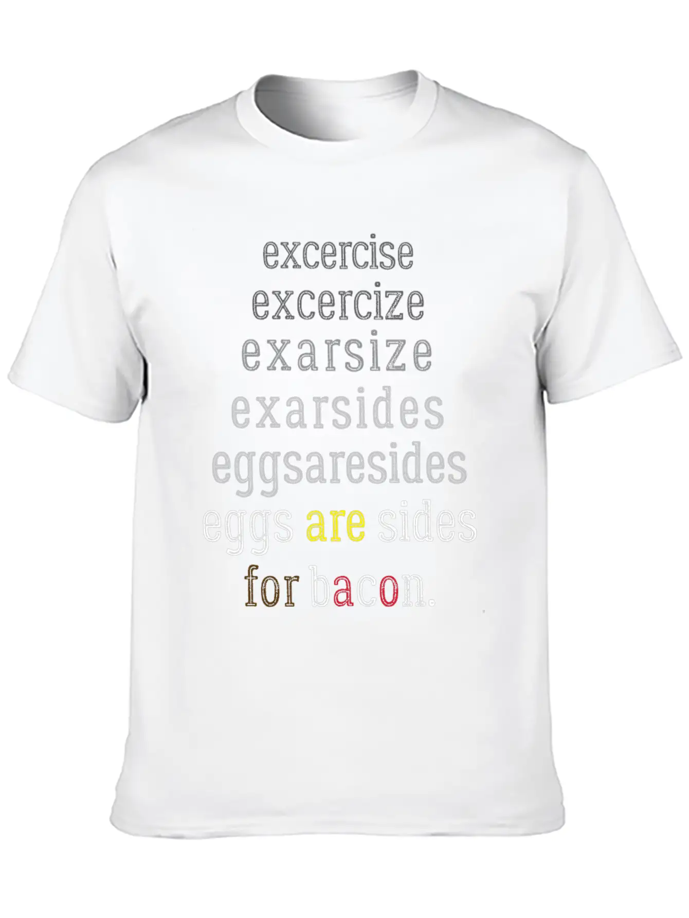 Exercise Eggs Are Sides Essential Unisex Summer Tee – Soft Cotton Casual Fit