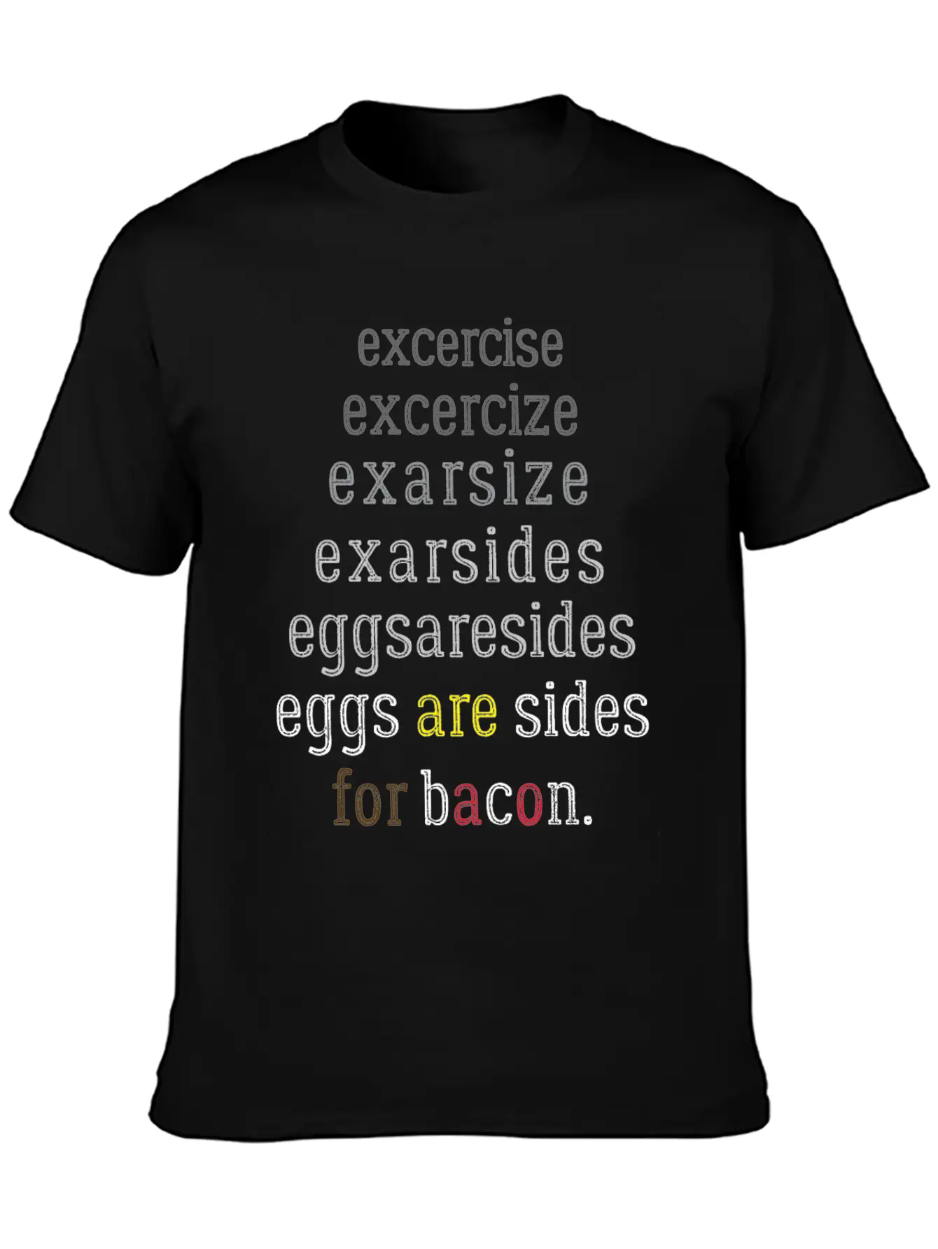Exercise Eggs Are Sides Essential Unisex Summer Tee – Soft Cotton Casual Fit