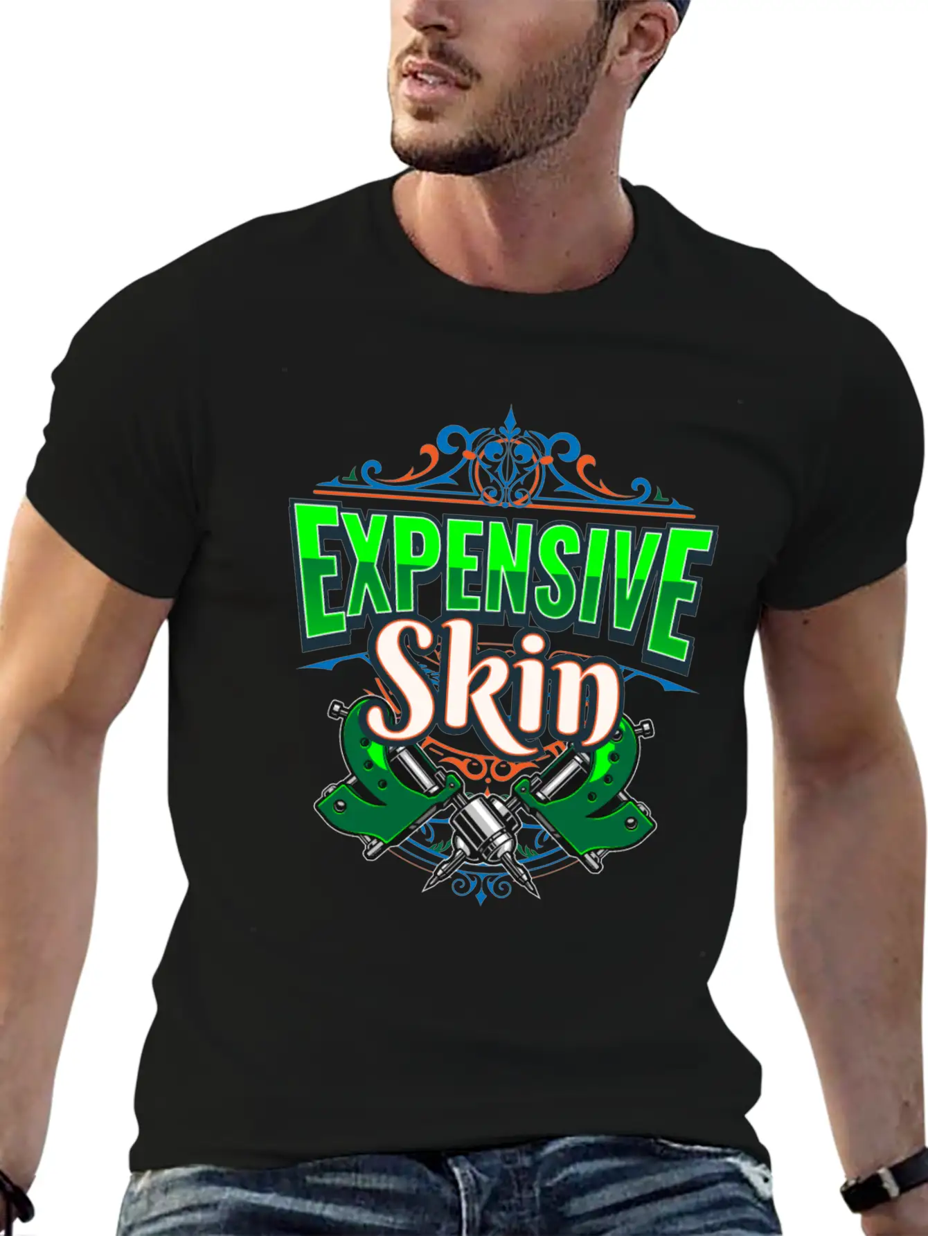 Expensive Skin Tattoo Tattooed Stylish Everyday T-Shirt – Unisex Basic Cotton Tee