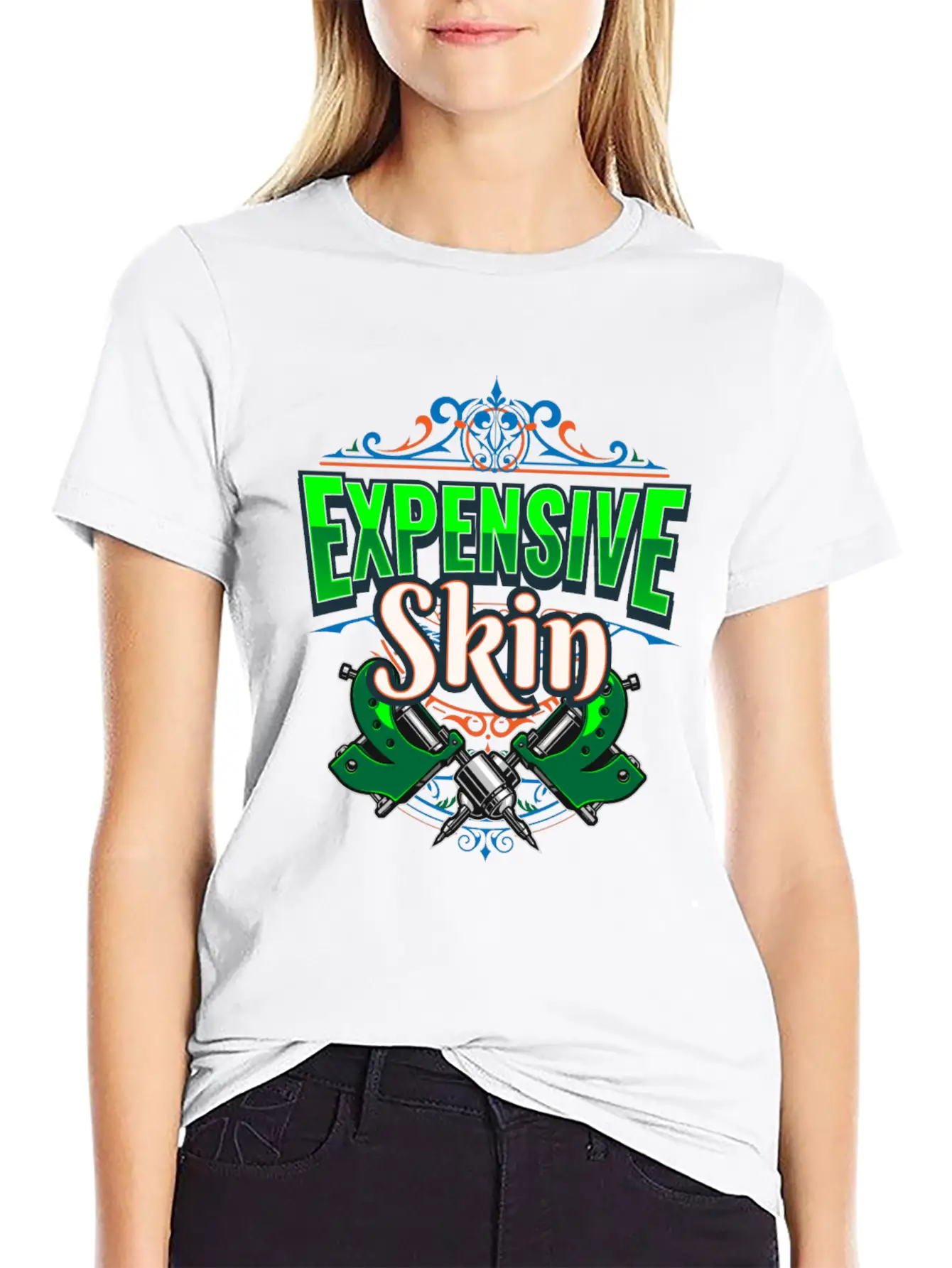 Expensive Skin Tattoo Tattooed Stylish Everyday T-Shirt – Unisex Basic Cotton Tee