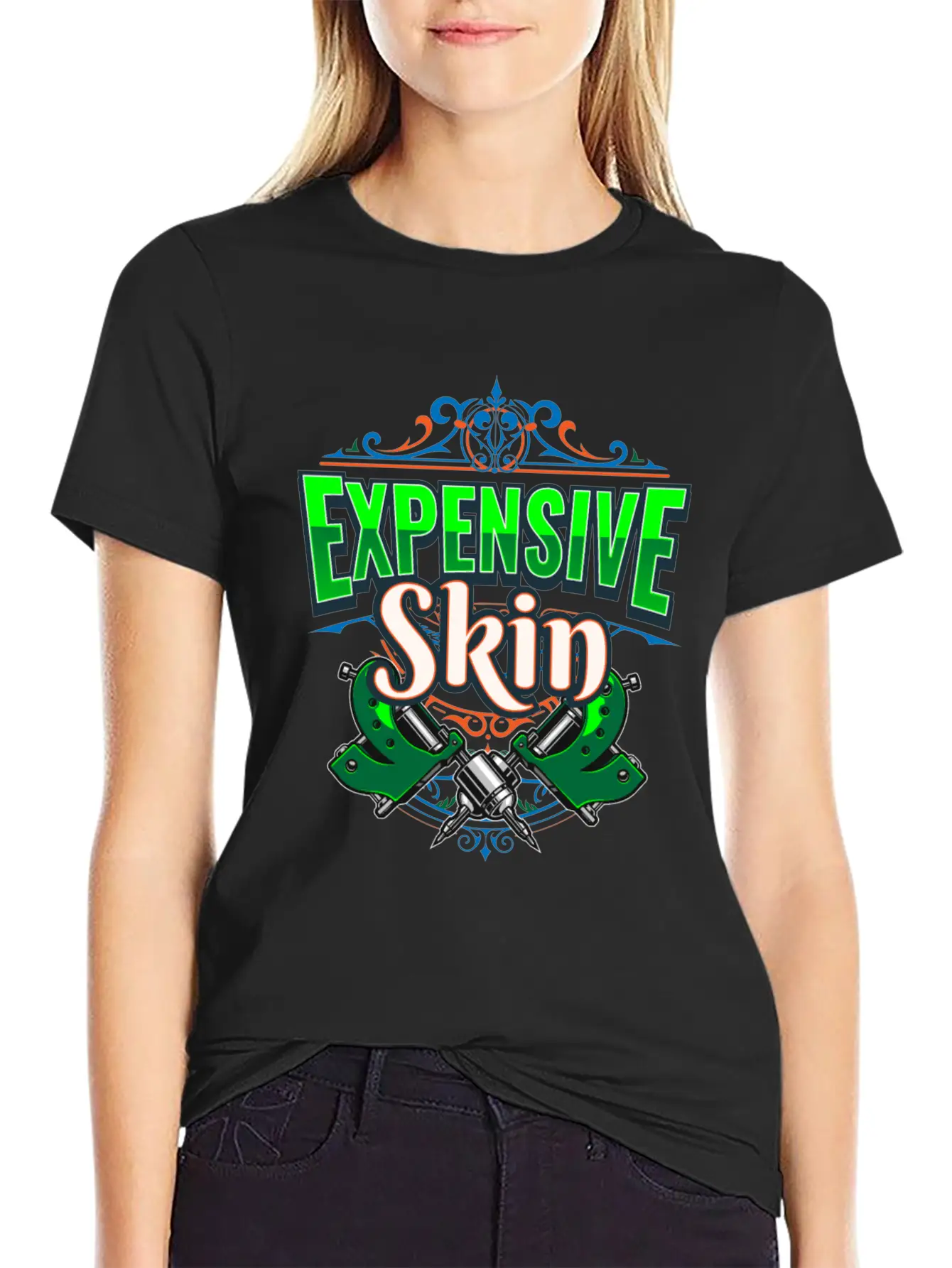 Expensive Skin Tattoo Tattooed Stylish Everyday T-Shirt – Unisex Basic Cotton Tee