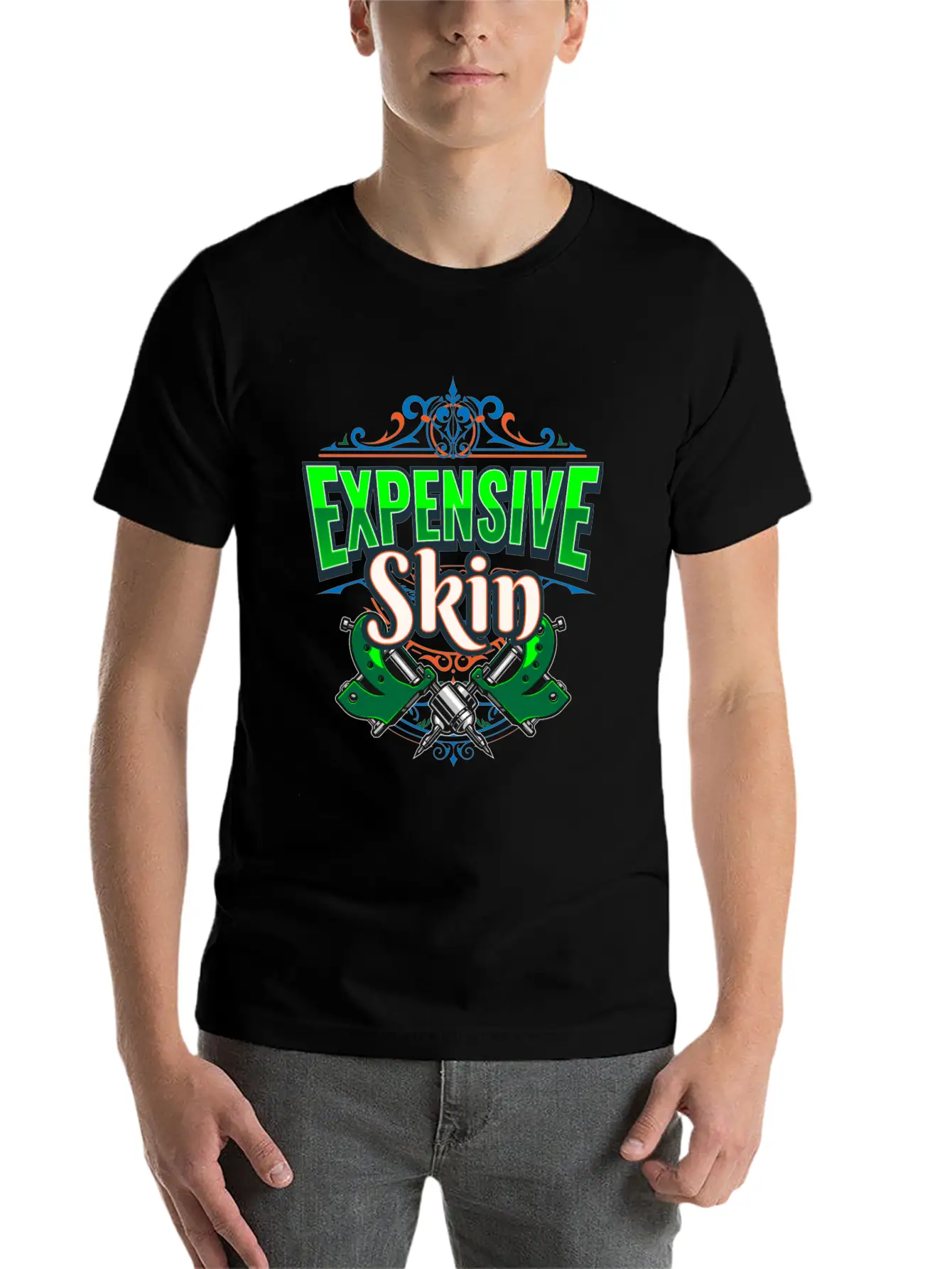 Expensive Skin Tattoo Tattooed Stylish Everyday T-Shirt – Unisex Basic Cotton Tee