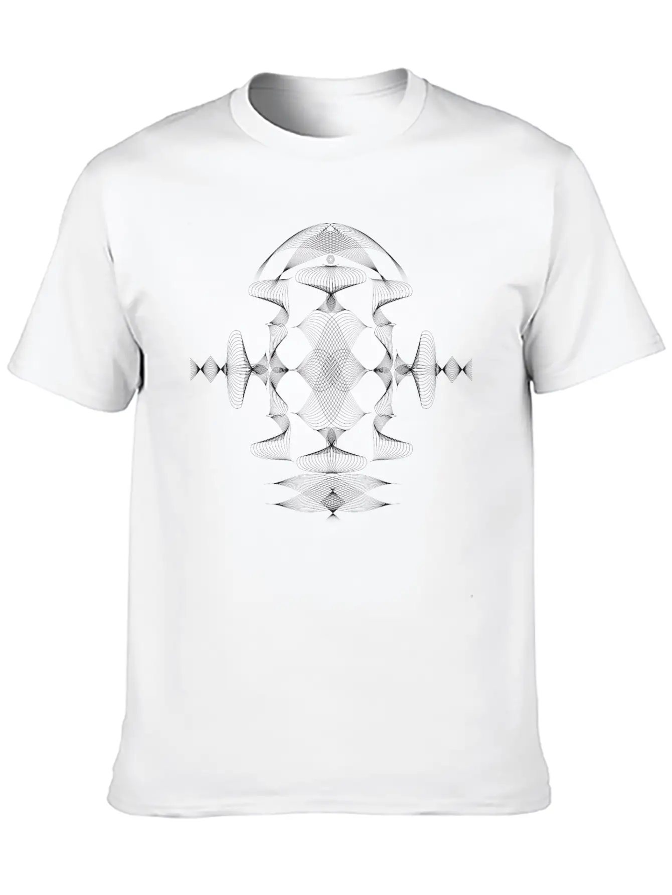 Experimental Organic Abstract Line Shapes Timeless Short Sleeve Tee – Comfy And Minimalist Design