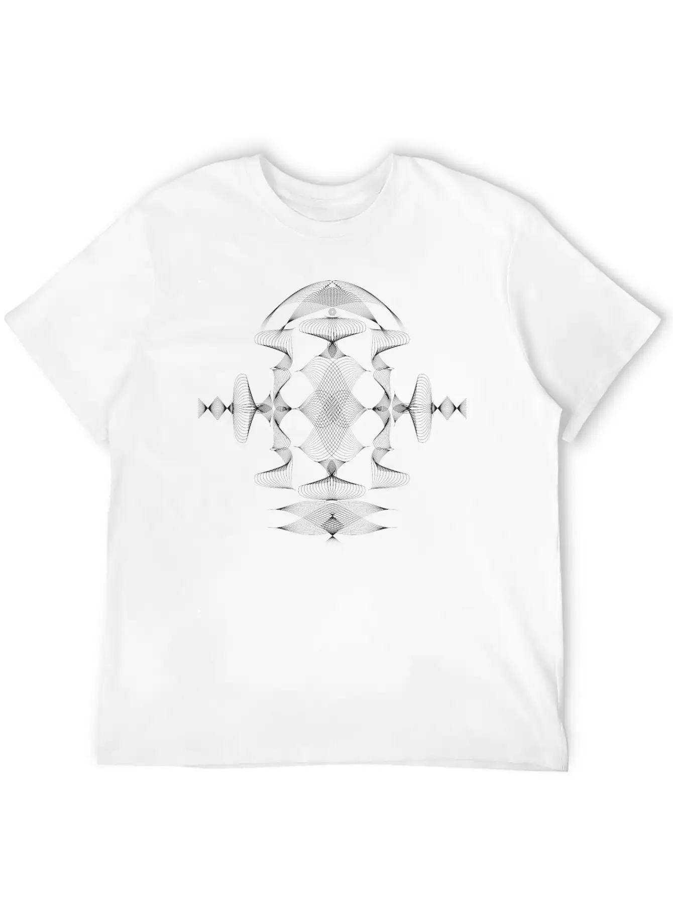Experimental Organic Abstract Line Shapes Timeless Short Sleeve Tee – Comfy And Minimalist Design