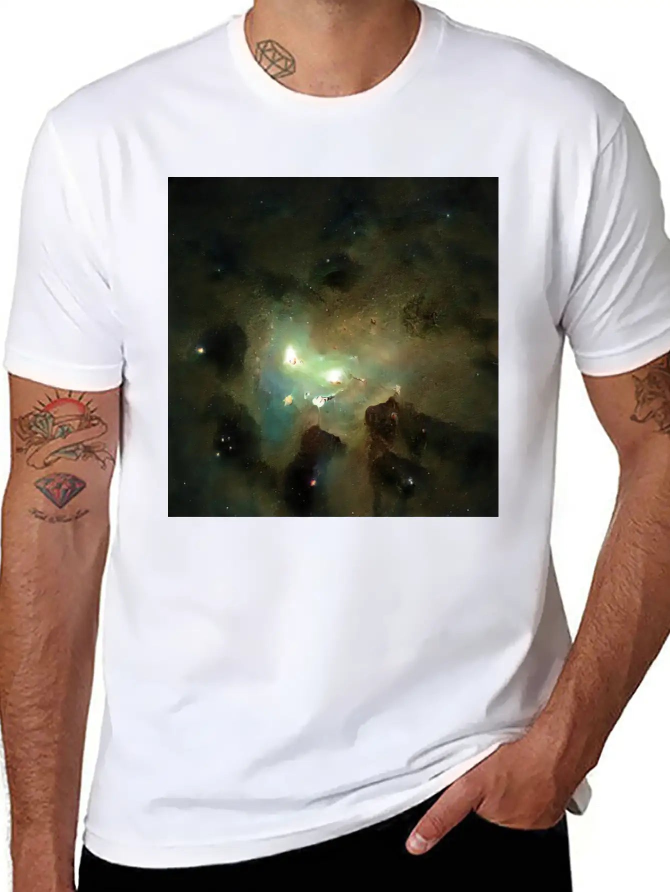 Explore The Cosmos - Stellar Nursery #001 Unisex Short Sleeve Soft Cotton T-Shirt – Casual Everyday Wear