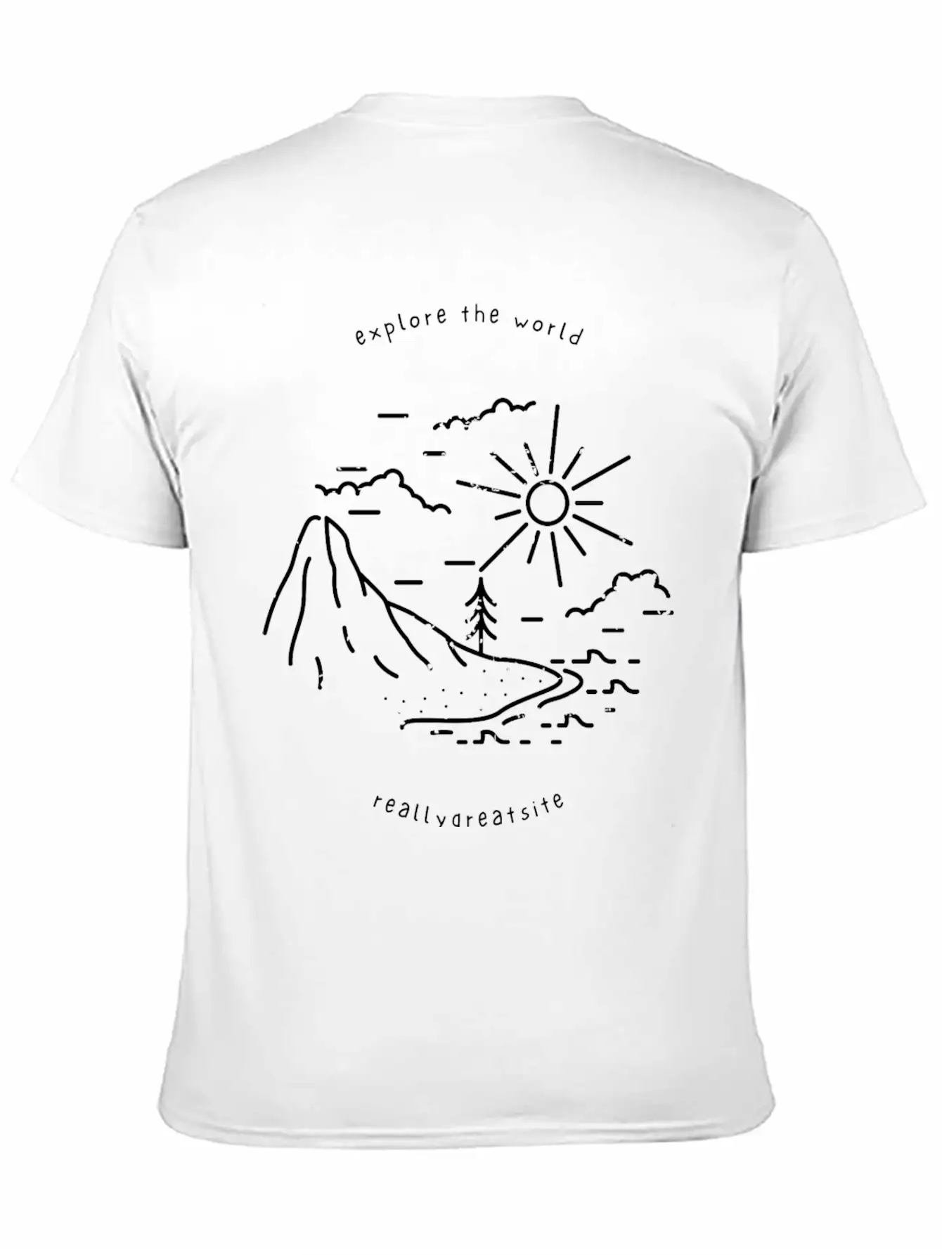 Explore The World Comfortable Minimalist Graphic Tee – Summer Style Essential