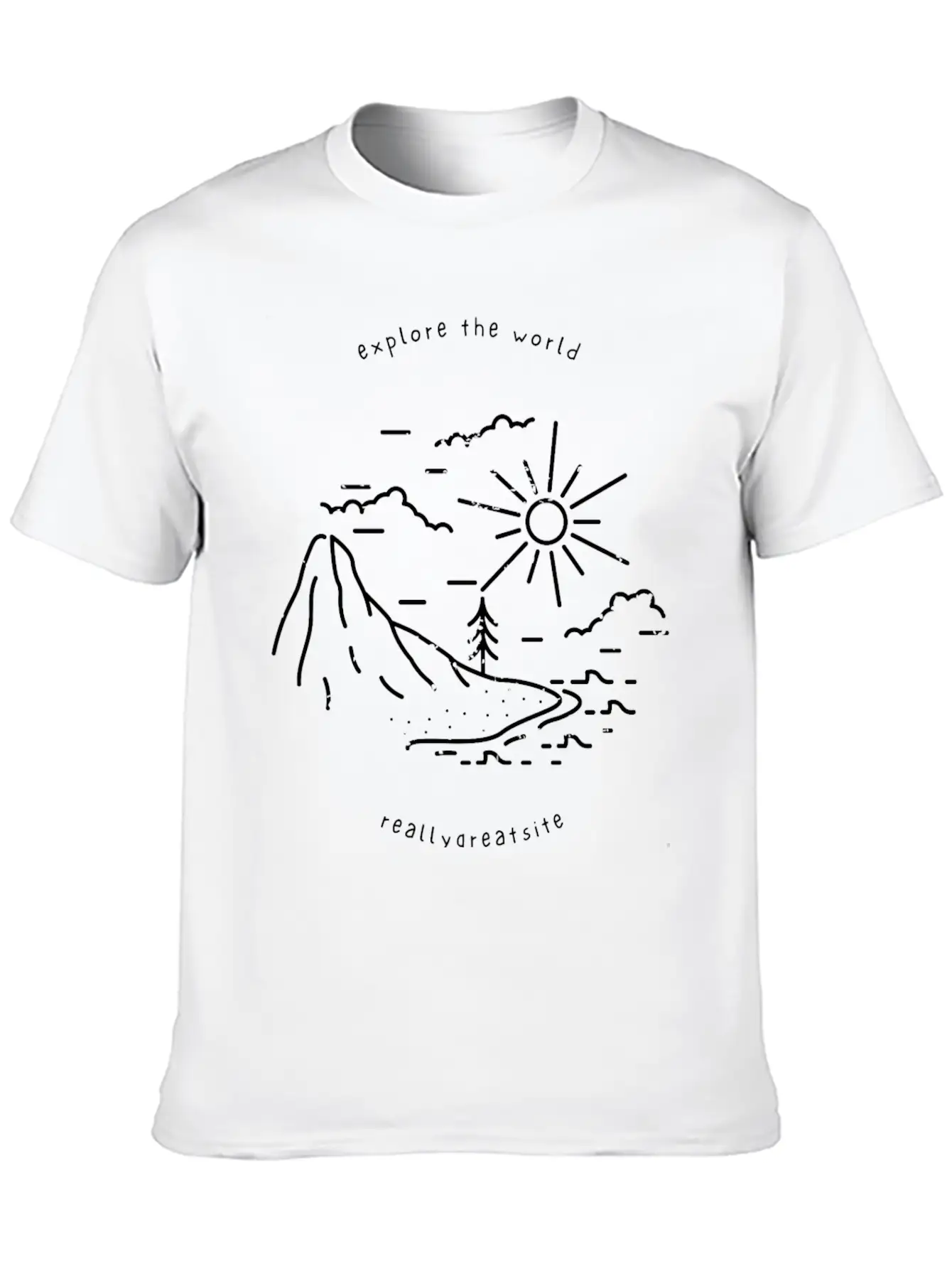 Explore The World Comfortable Minimalist Graphic Tee – Summer Style Essential