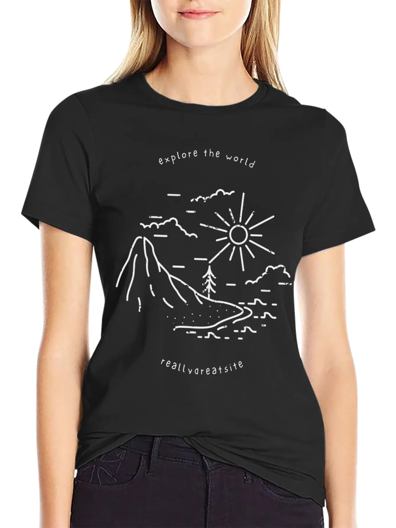 Explore The World Comfortable Minimalist Graphic Tee – Summer Style Essential