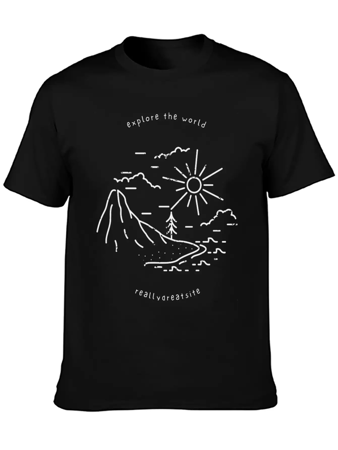 Explore The World Comfortable Minimalist Graphic Tee – Summer Style Essential