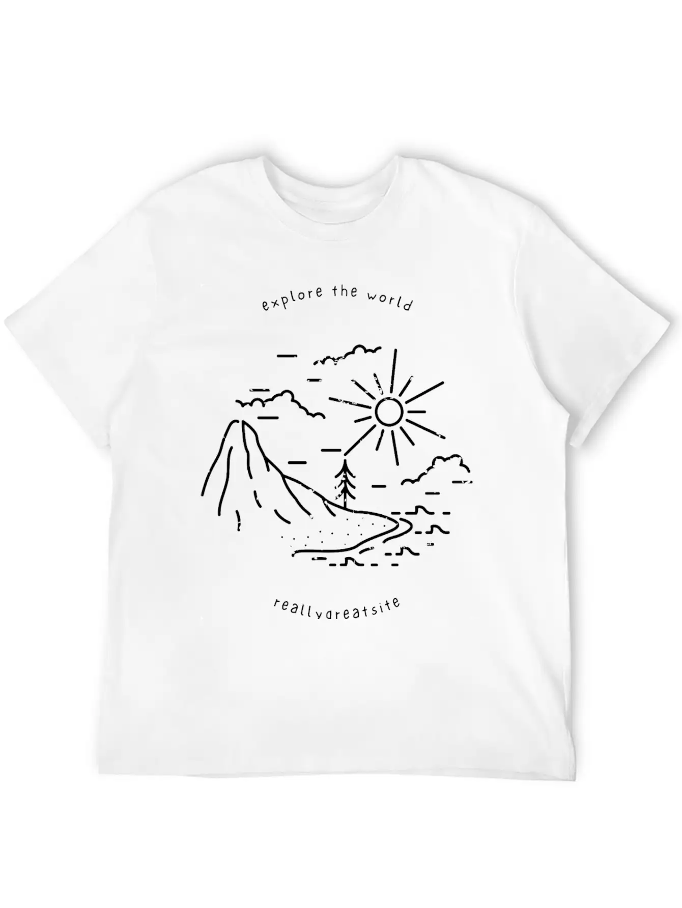 Explore The World Comfortable Minimalist Graphic Tee – Summer Style Essential