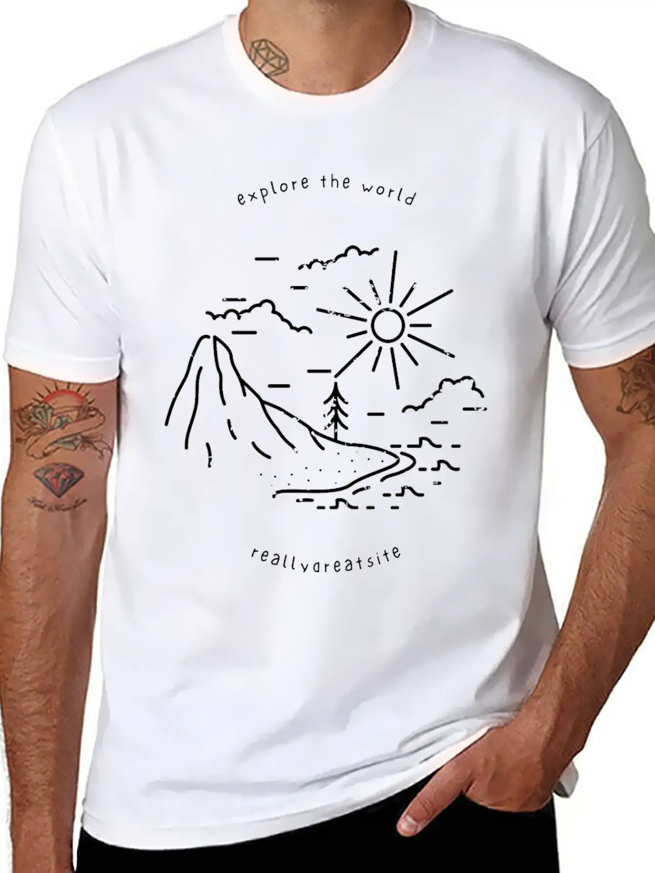 Explore The World Comfortable Minimalist Graphic Tee – Summer Style Essential