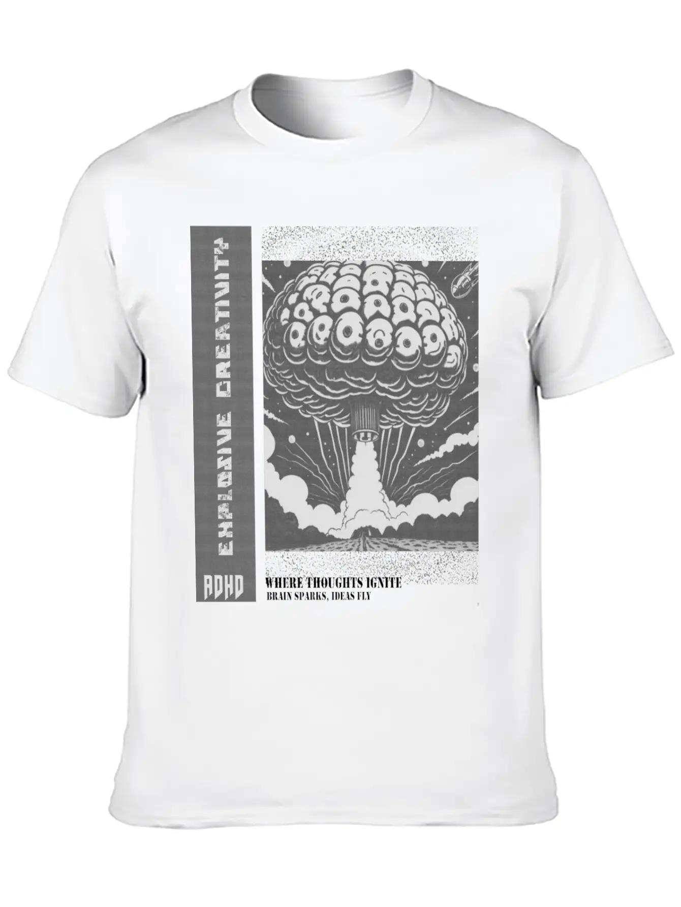 "Explosive Creativity - ADHD, Brain Sparks, Ideas Essential Unisex Summer Tee – Soft Cotton Casual Fit