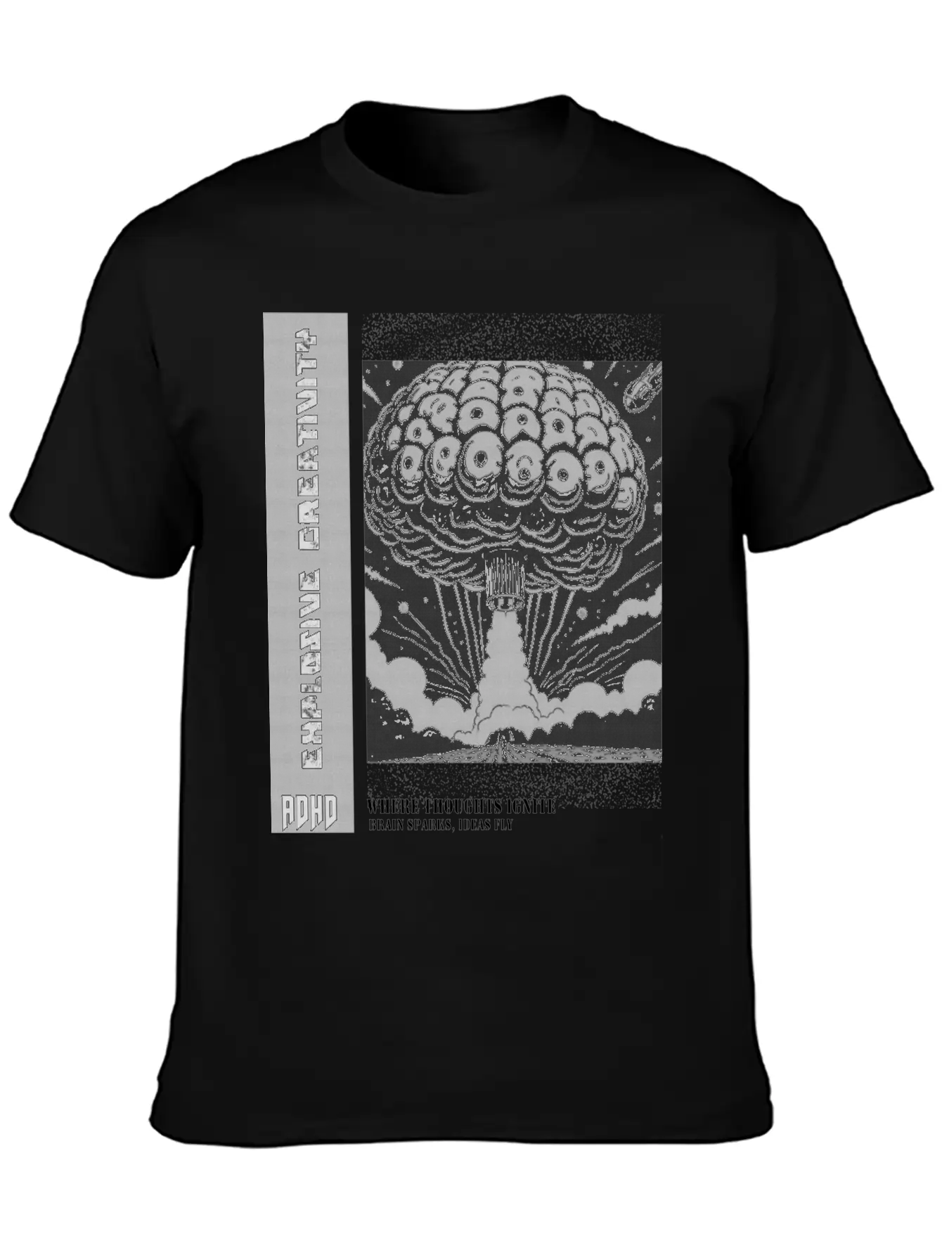"Explosive Creativity - ADHD, Brain Sparks, Ideas Essential Unisex Summer Tee – Soft Cotton Casual Fit