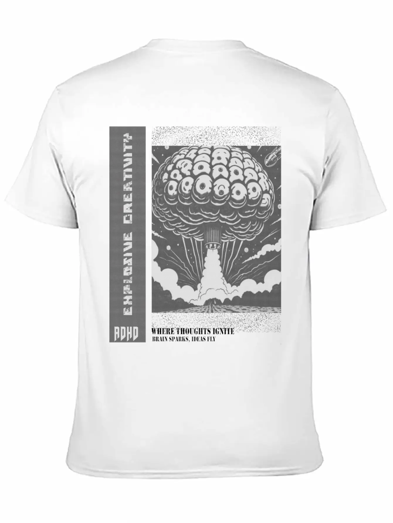 "Explosive Creativity - ADHD, Brain Sparks, Ideas Essential Unisex Summer Tee – Soft Cotton Casual Fit
