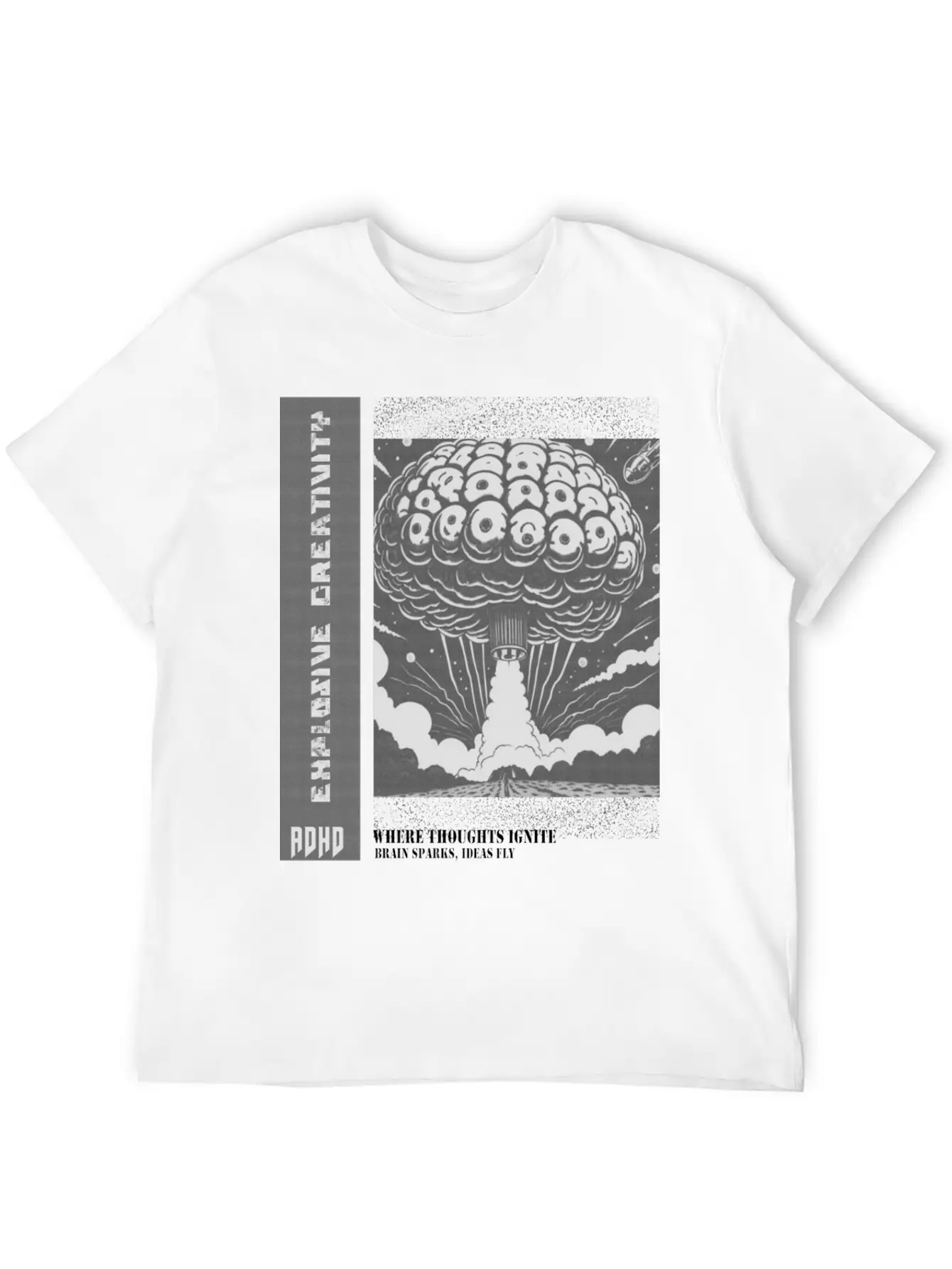 "Explosive Creativity - ADHD, Brain Sparks, Ideas Essential Unisex Summer Tee – Soft Cotton Casual Fit