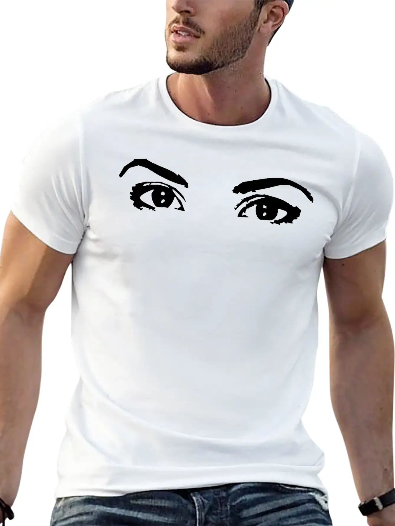 Eyes Unisex Casual T-Shirt – Clean Design For Daily Comfort