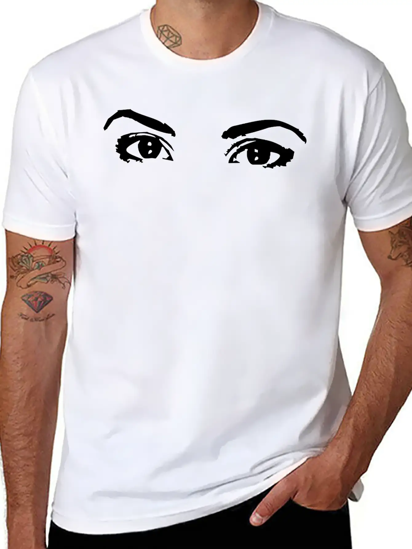 Eyes Unisex Casual T-Shirt – Clean Design For Daily Comfort