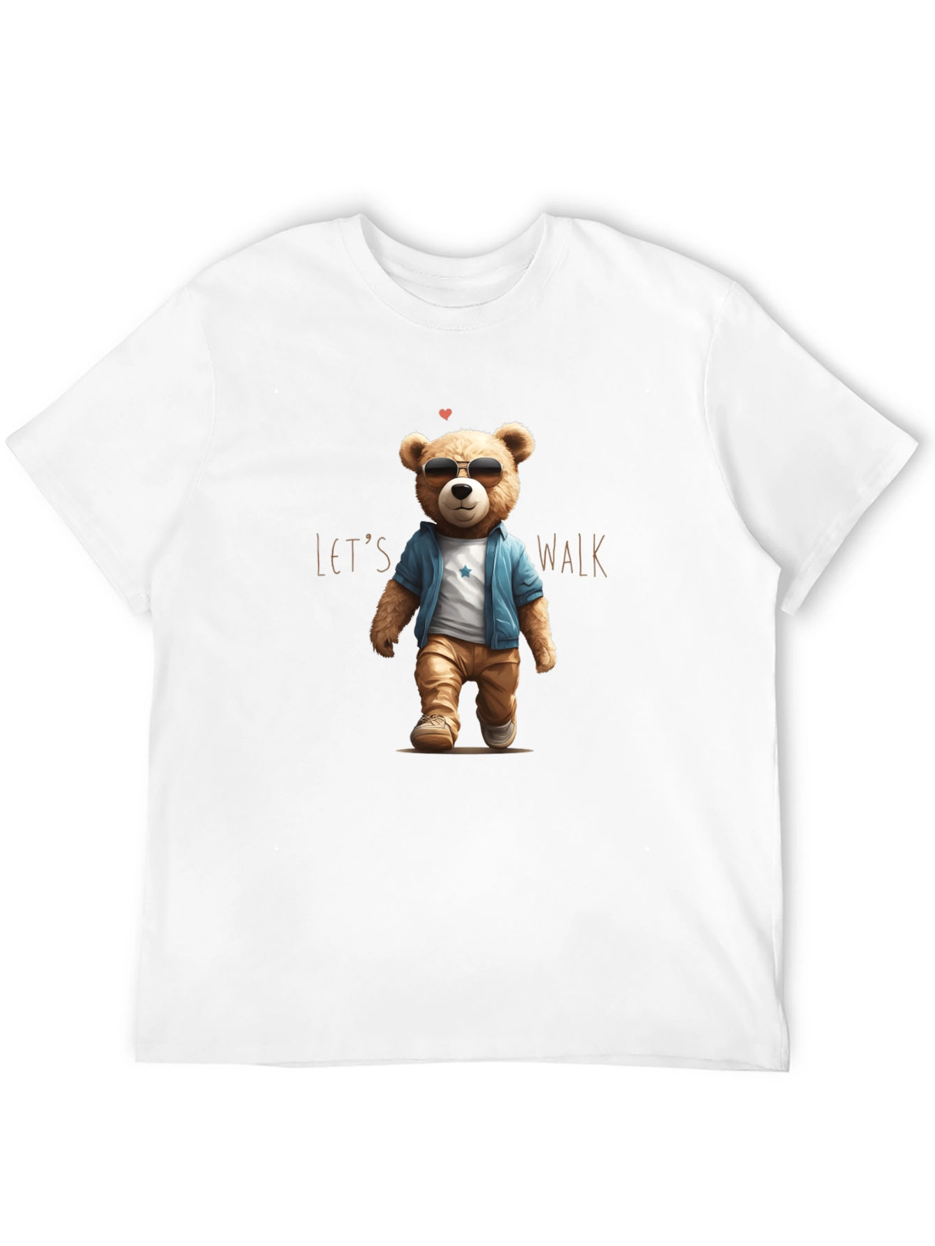 Cool Teddy Bear Lets Walk T-Shirt