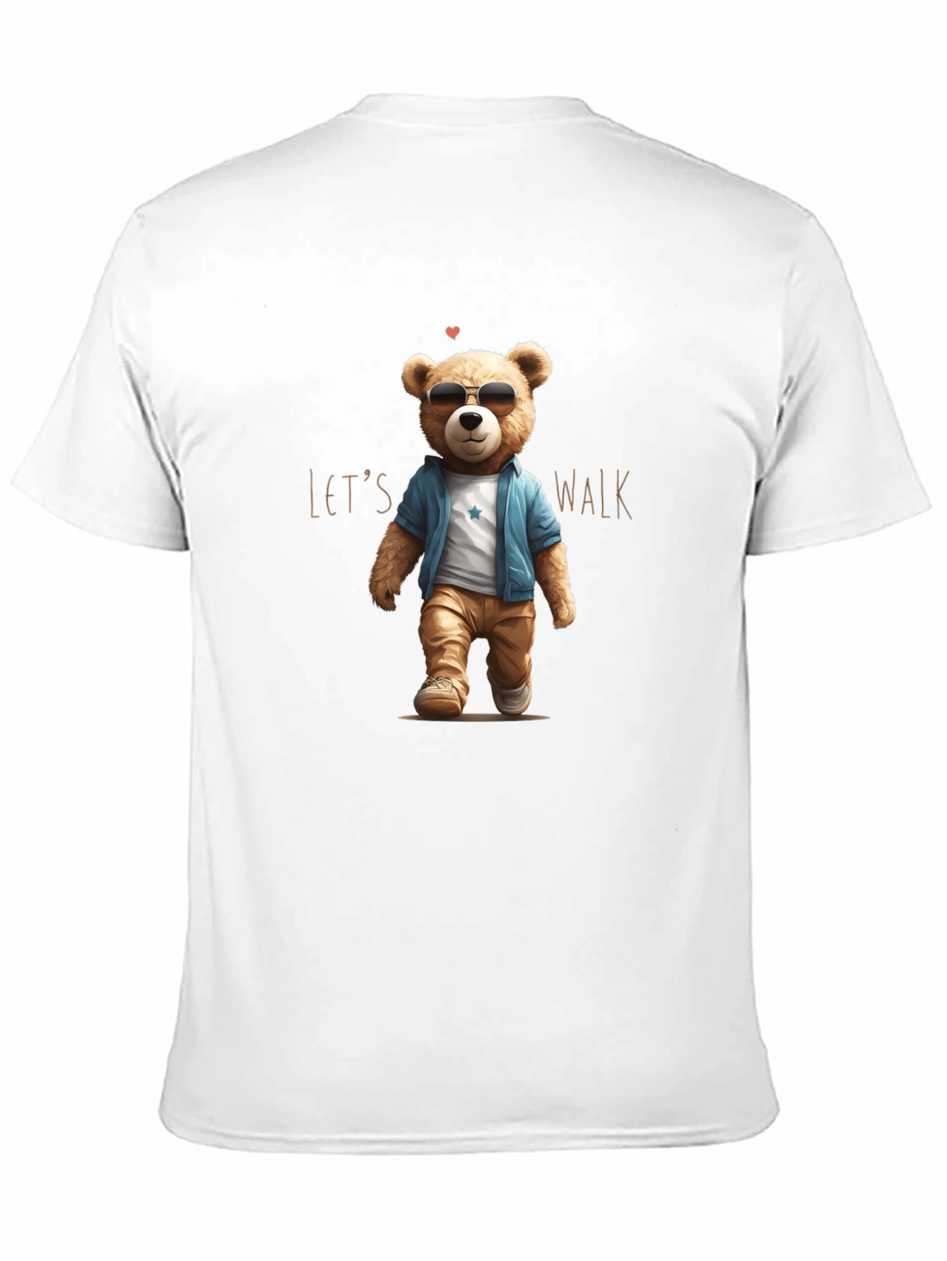Cool Teddy Bear Lets Walk T-Shirt