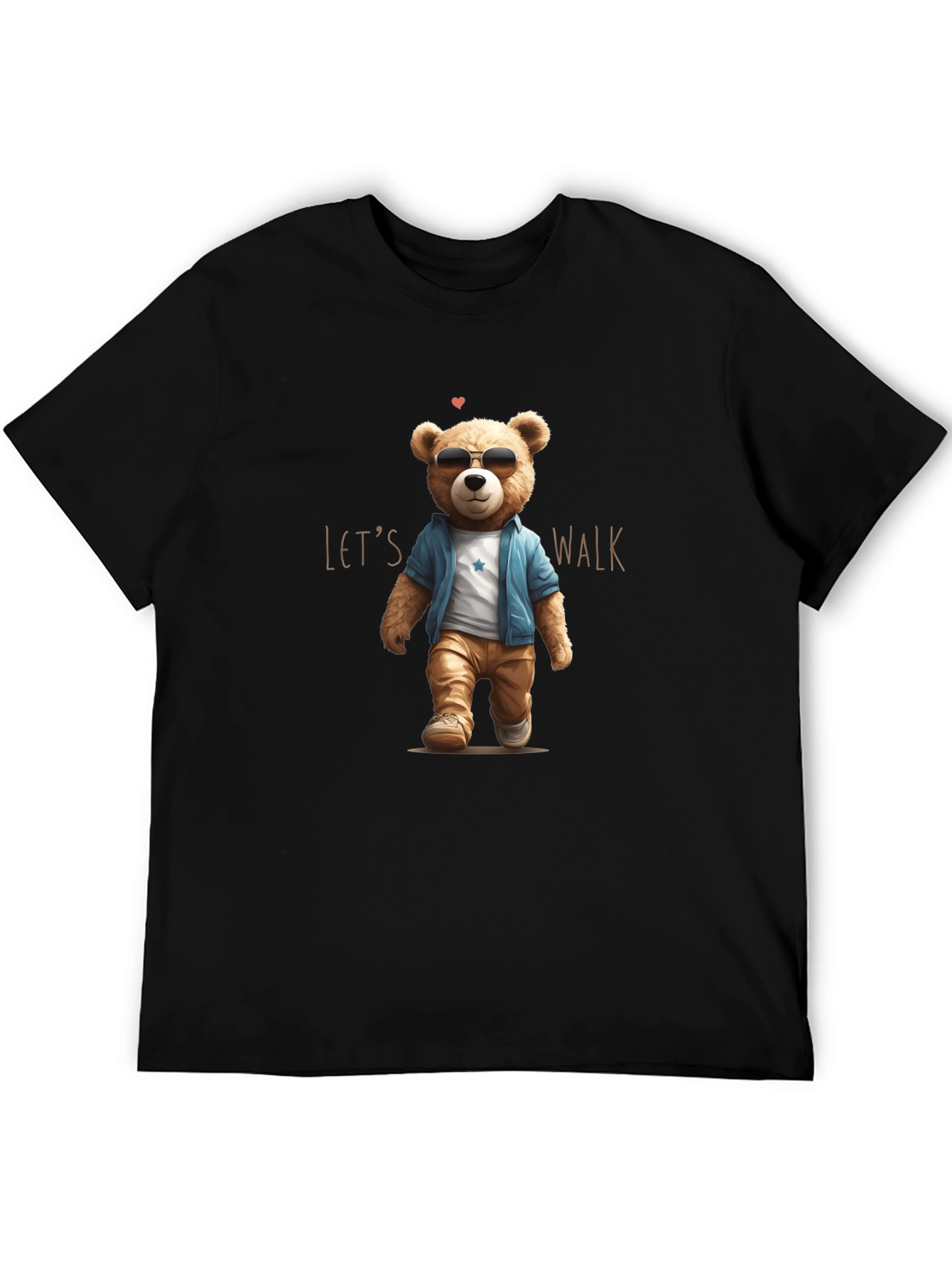 Cool Teddy Bear Lets Walk T-Shirt