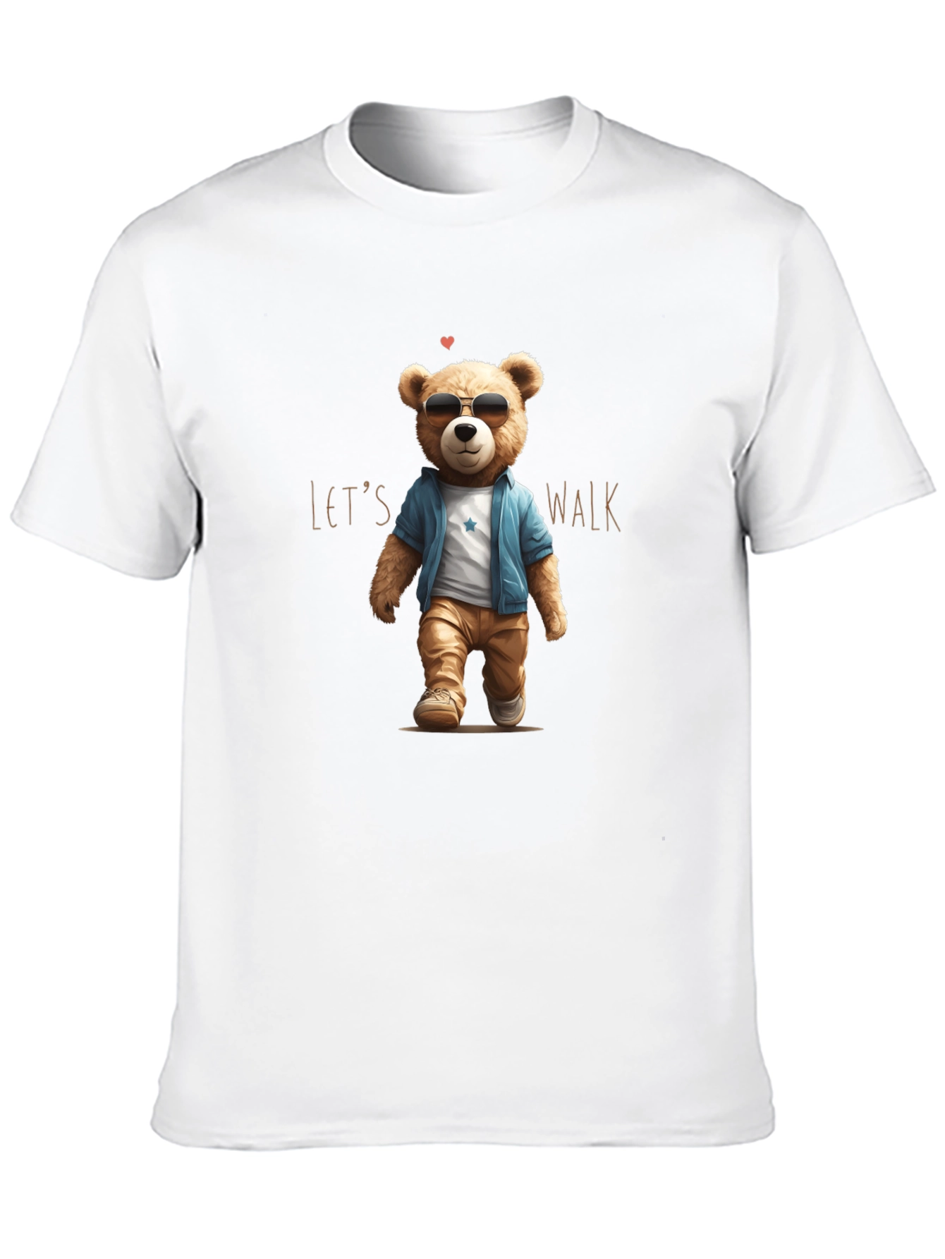 Cool Teddy Bear Lets Walk T-Shirt