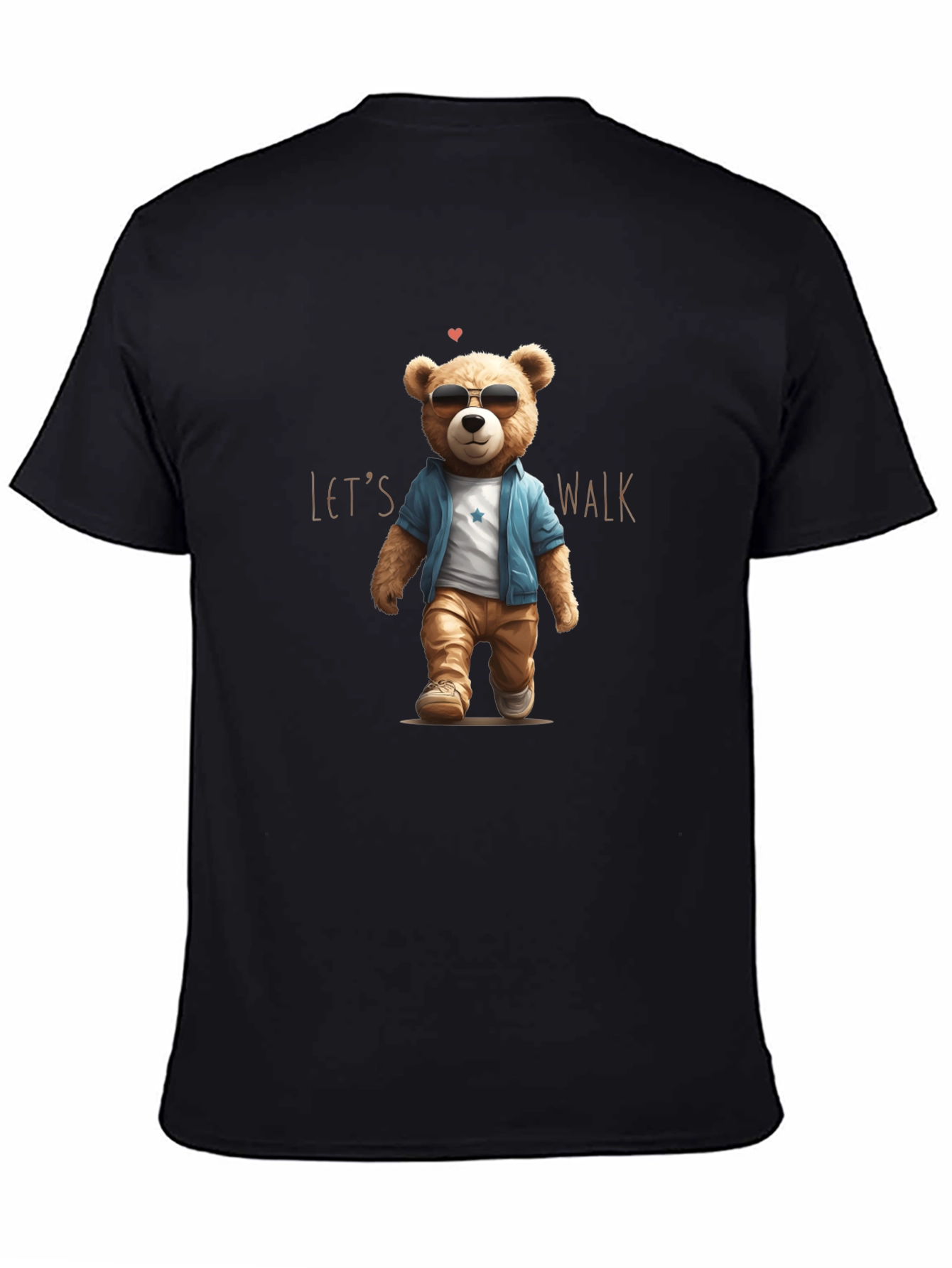 Cool Teddy Bear Lets Walk T-Shirt