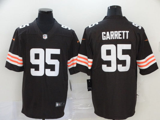 Men's Cleveland Browns Myles Garrett #95 Brown Game Player Jerseys