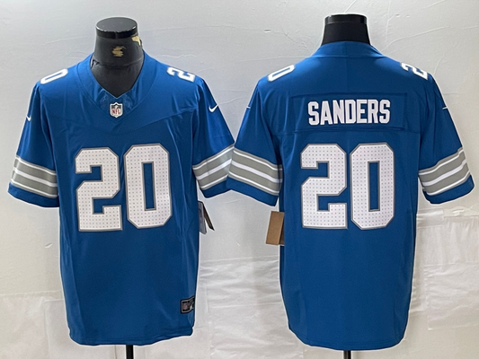 Men's Detroit Lions Barry Sanders #20 Blue Vapor F.U.S.E. Limited Jerseys