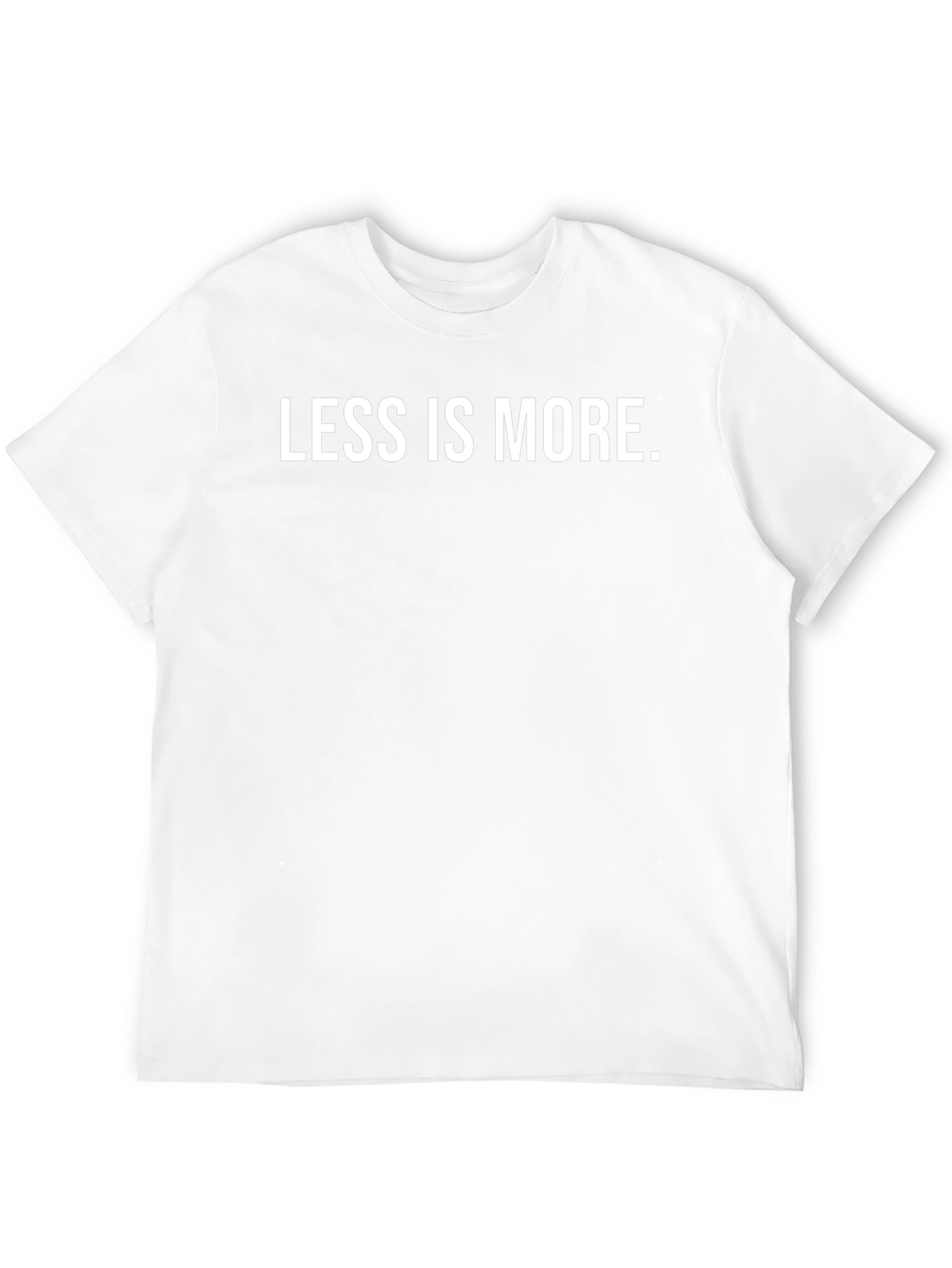 Less is More Black Graphic Tee