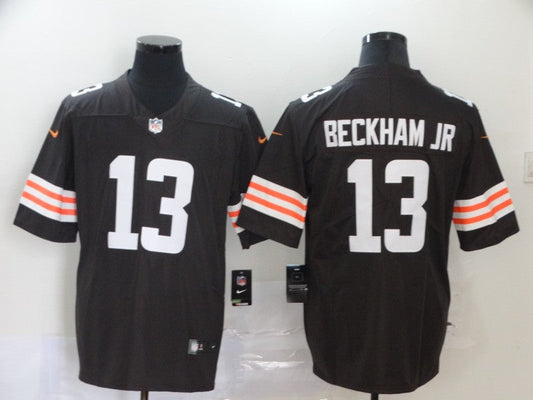 Men's Cleveland Browns Odell Beckham Jr. #13 Brown Game Player Jerseys