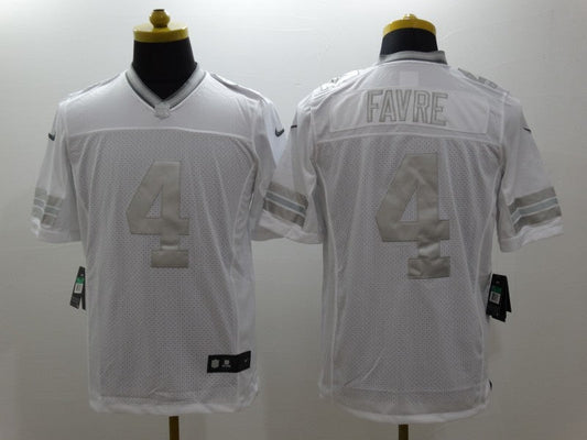 Men's Green Bay Packers Brett Favre #4 White Game Jerseys