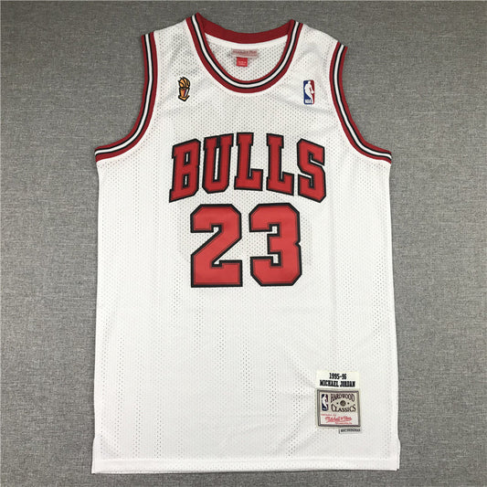 Men's Chicago Bulls Michael Jordan 1995-96 Hardwood Classics Swingman Jerseys