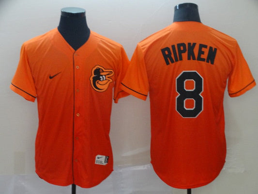 Men's Baltimore Orioles Cal Ripken Jr. #8 Orange Gradient Replica Jerseys