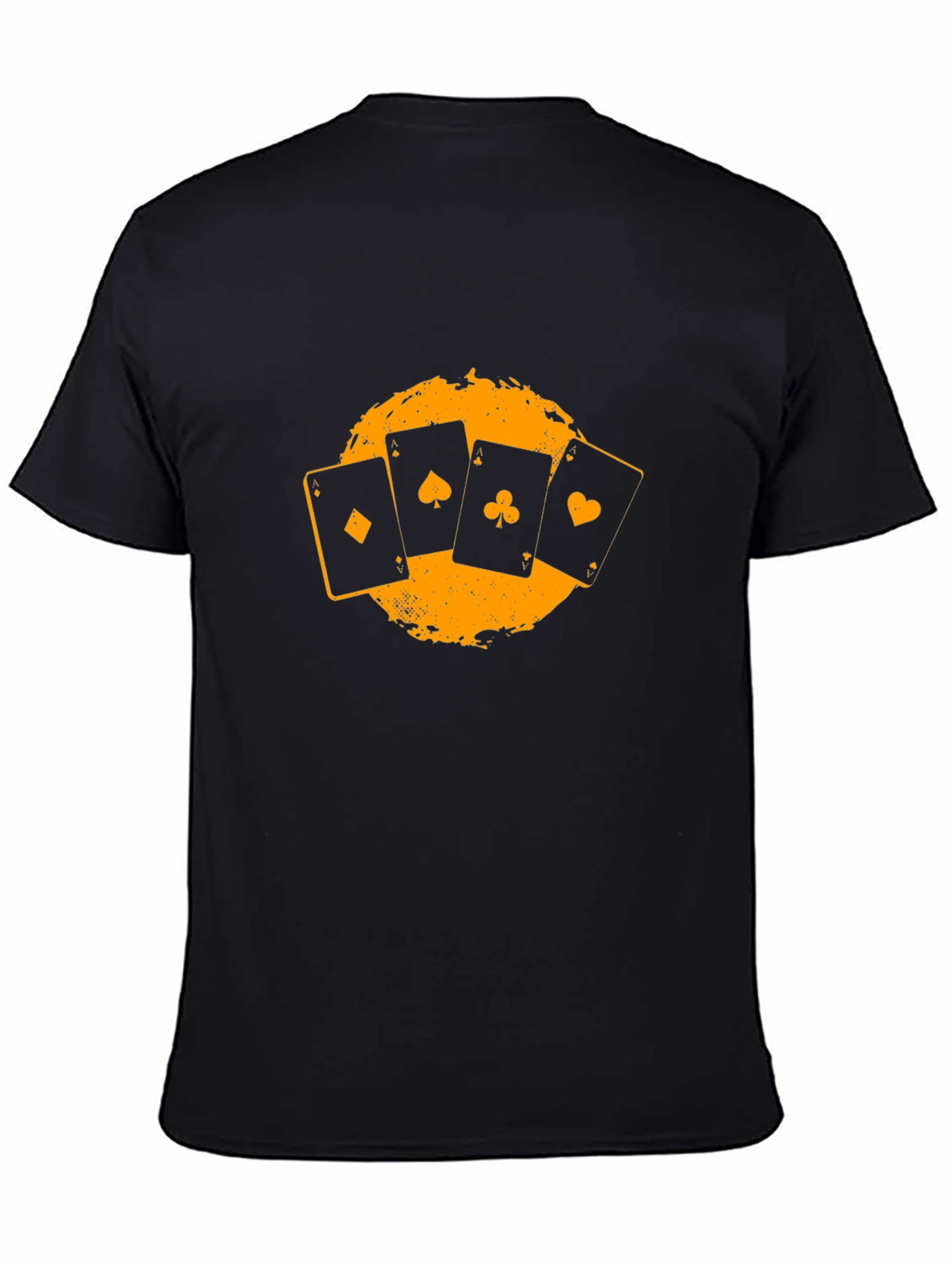 Cards Graphic Print Black T-Shirt