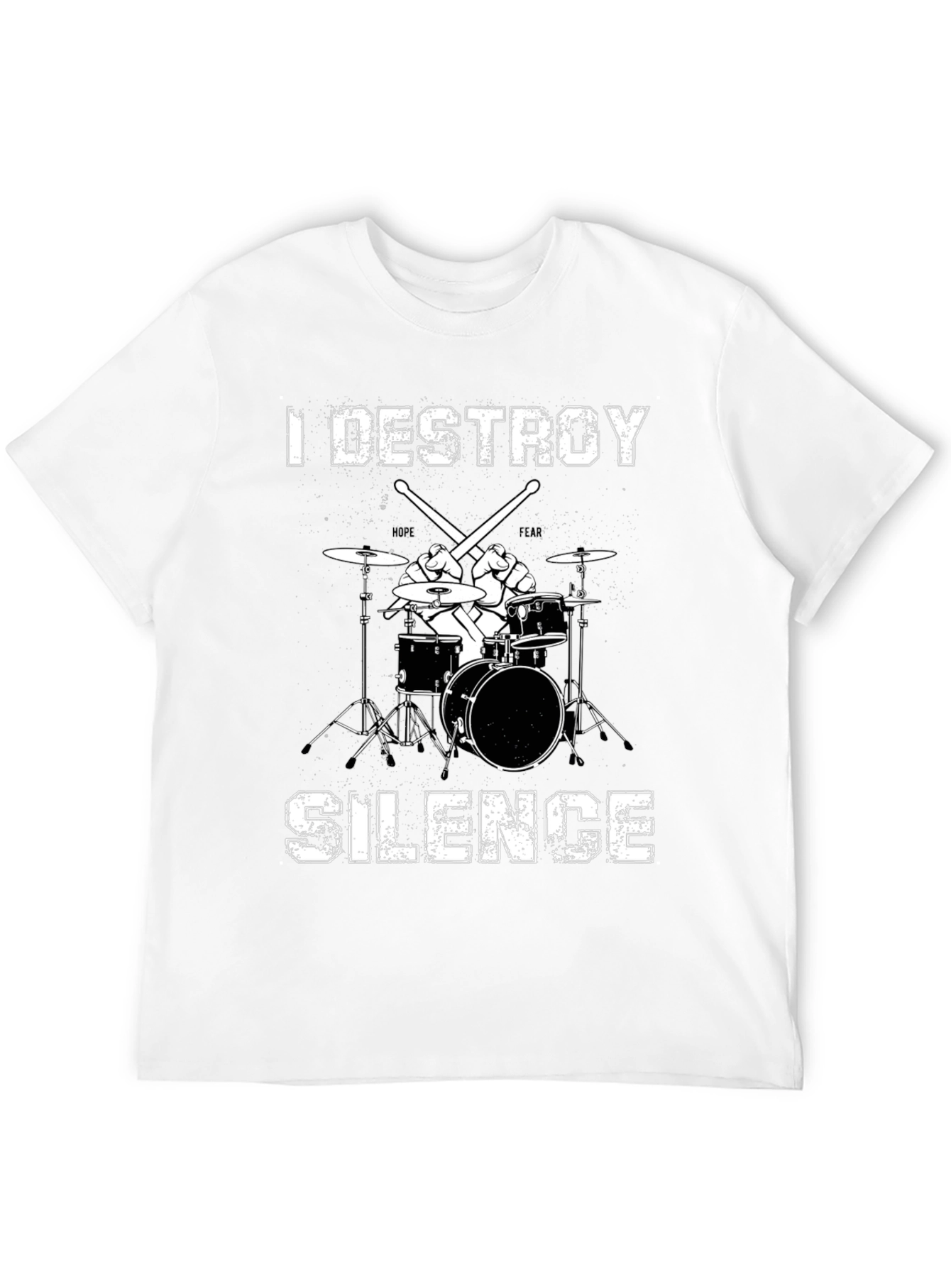I Destroy Silence Drummer T-Shirt