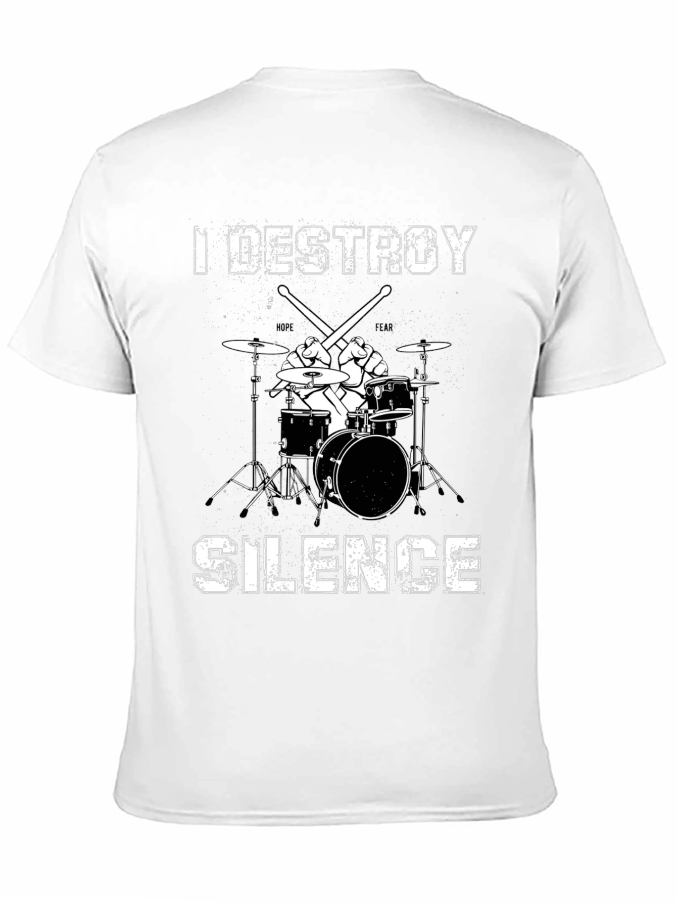 I Destroy Silence Drummer T-Shirt