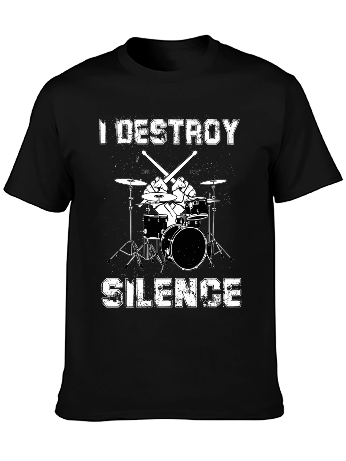 I Destroy Silence Drummer T-Shirt