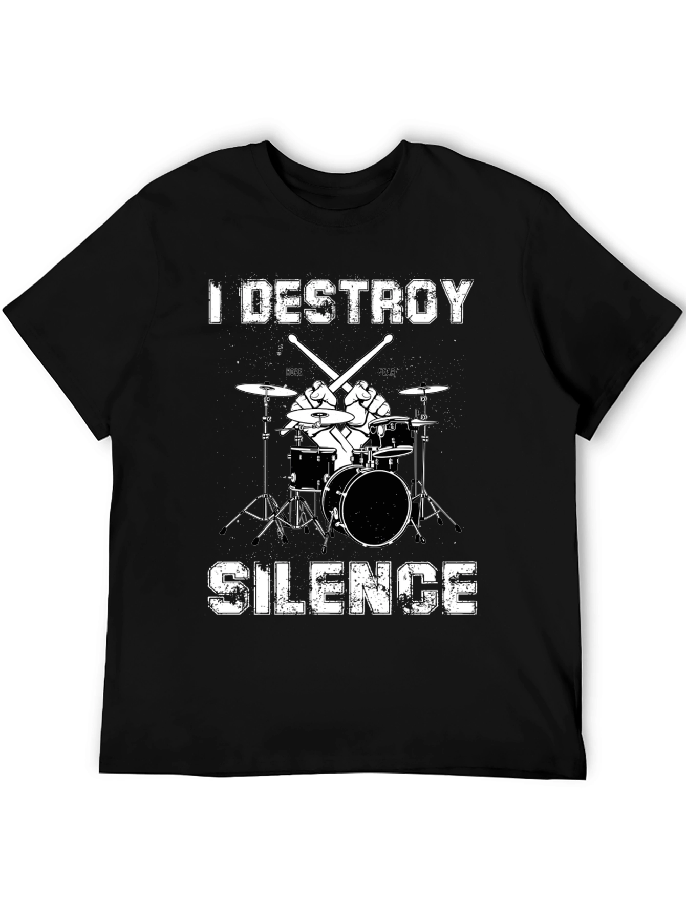 I Destroy Silence Drummer T-Shirt