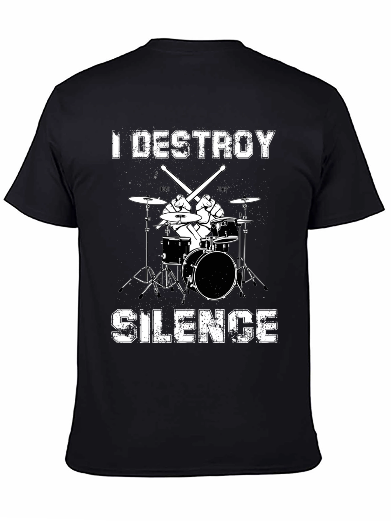 I Destroy Silence Drummer T-Shirt