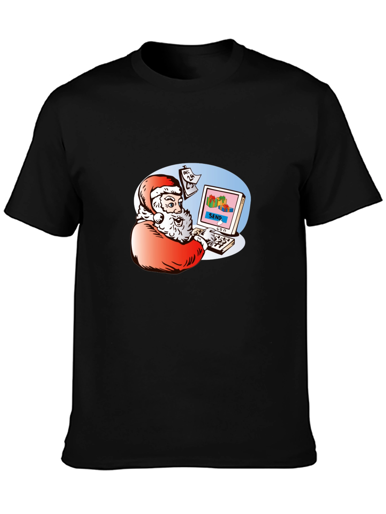 Santa Emailing Christmas Gifts T-Shirt