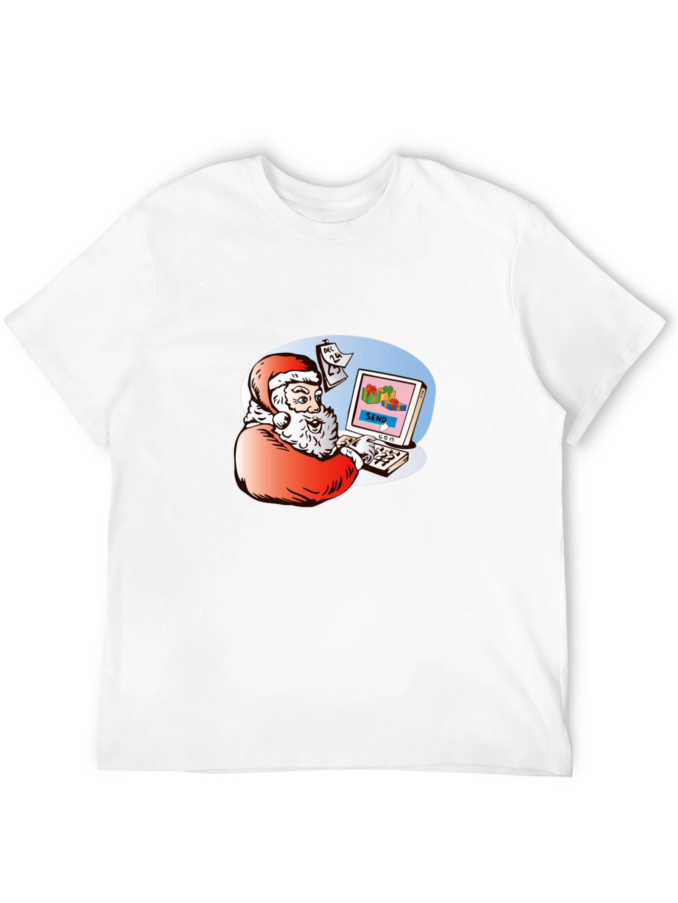 Santa Emailing Christmas Gifts T-Shirt