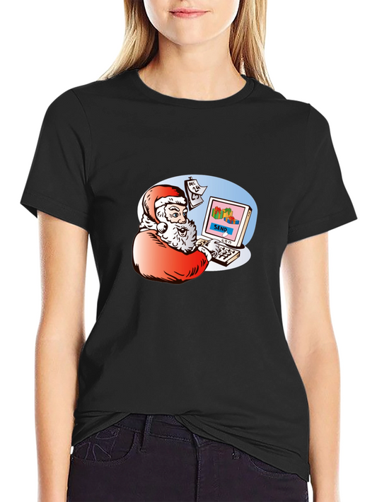 Santa Emailing Christmas Gifts T-Shirt