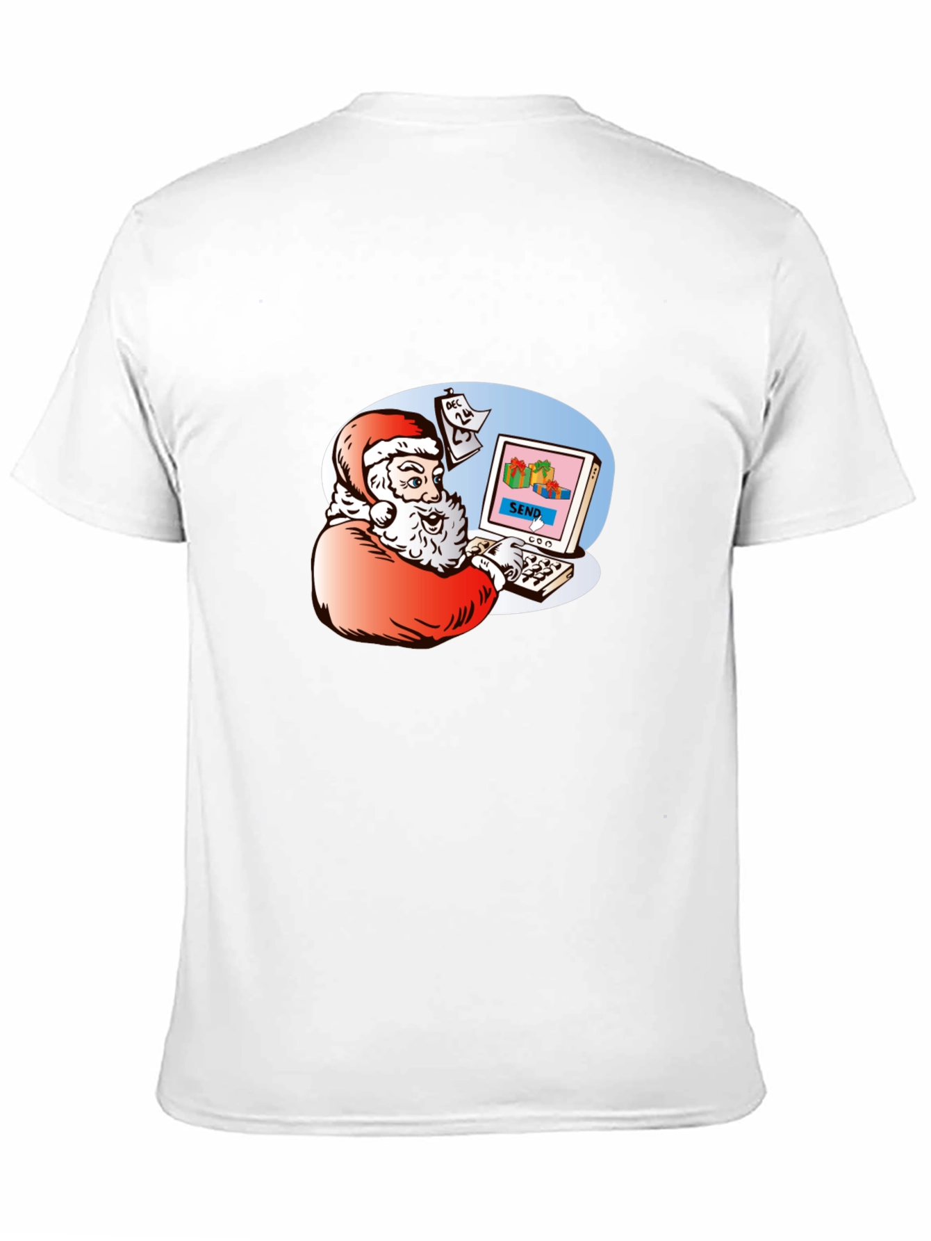 Santa Emailing Christmas Gifts T-Shirt