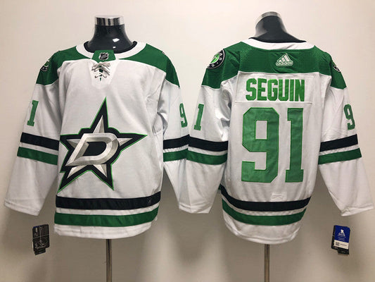 Men's Dallas Stars Tyler Seguin #91 White Breakaway Player Jerseys