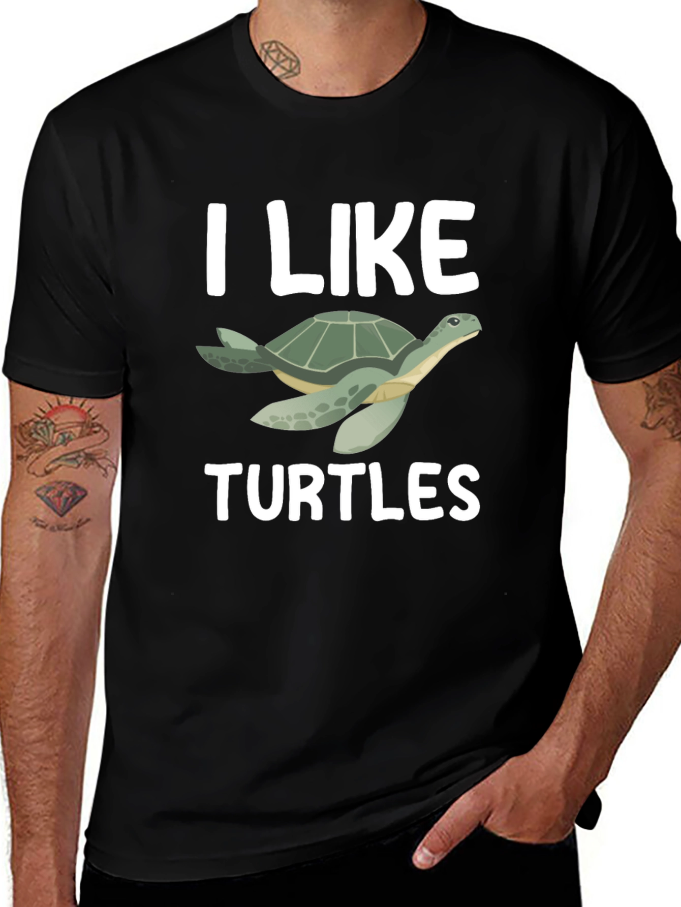 I Like Turtles Graphic T-Shirt