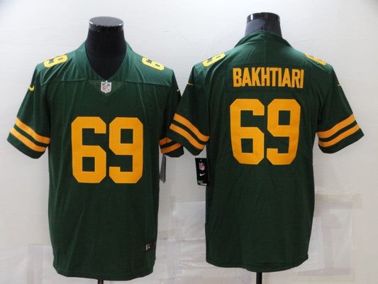 Men's Green Bay Packers David Bakhtiari #69 Green Game Player Jerseys
