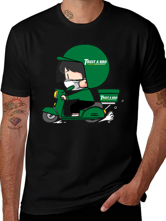 Trust A Bro Cartoon Graphic T-Shirt