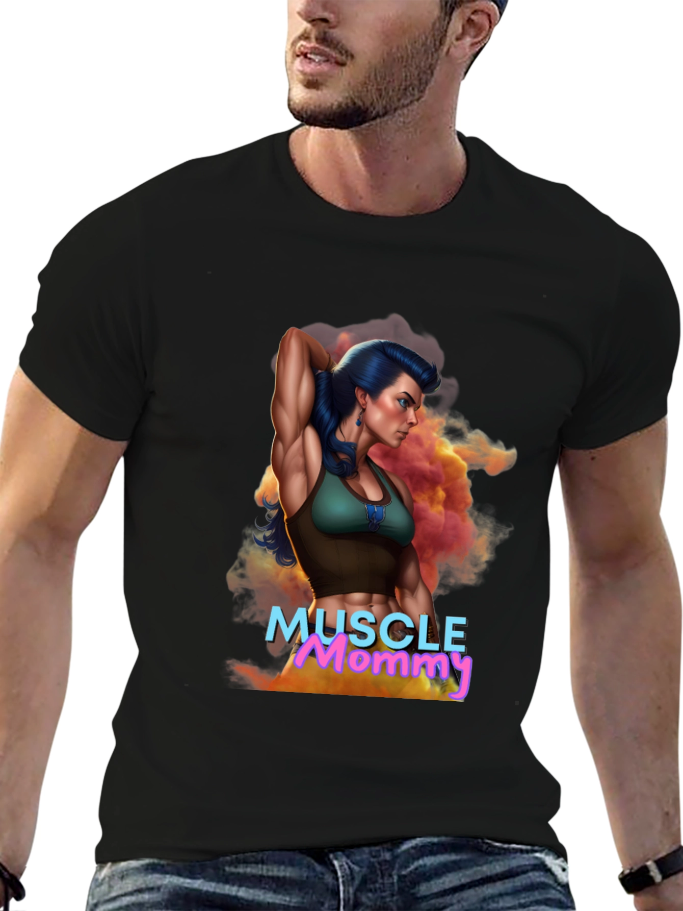 Muscle Mommy Graphic Tee - Fitness Lover Gift