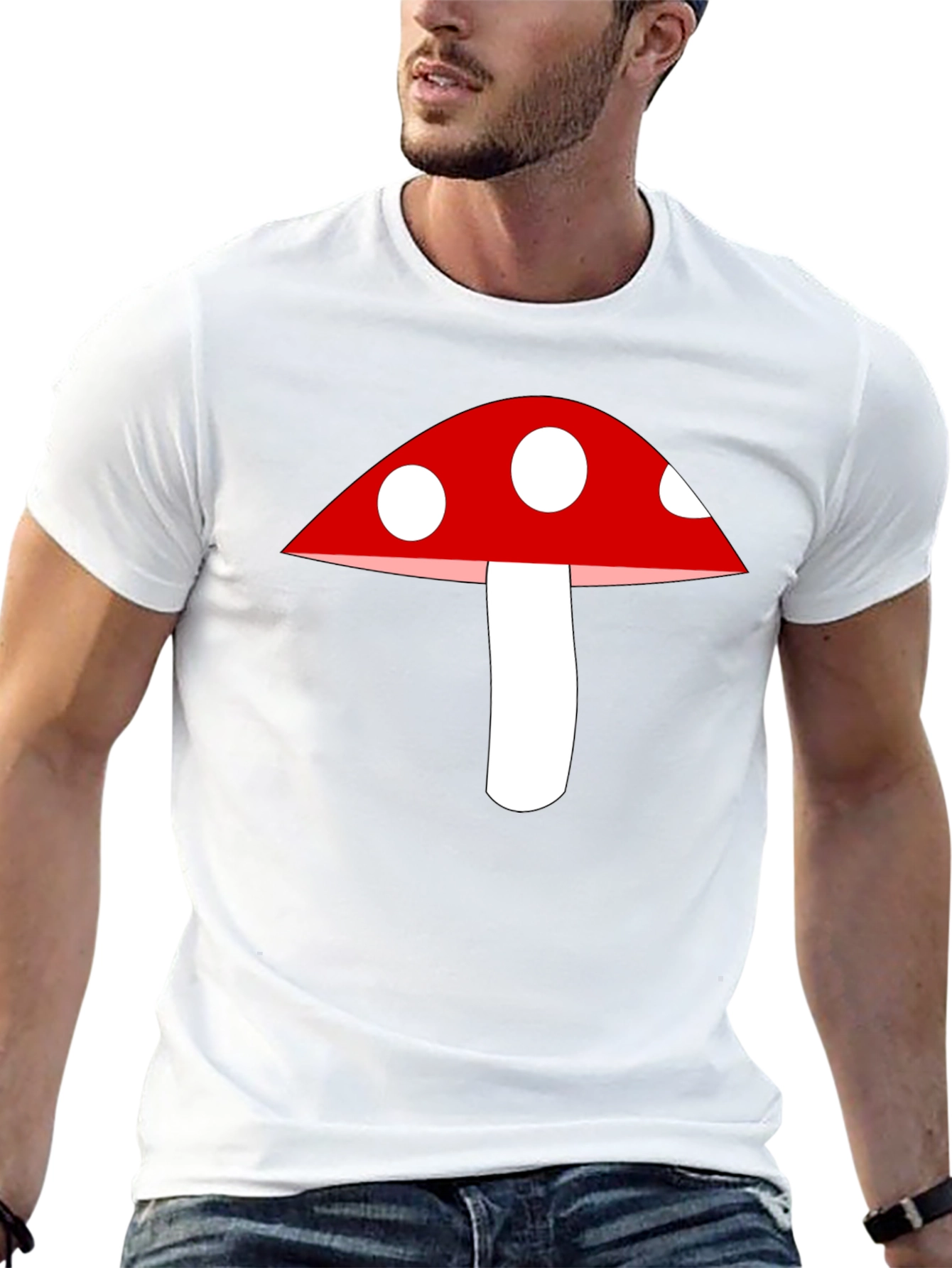 Mushroom Graphic Tee - Classic Crew Neck