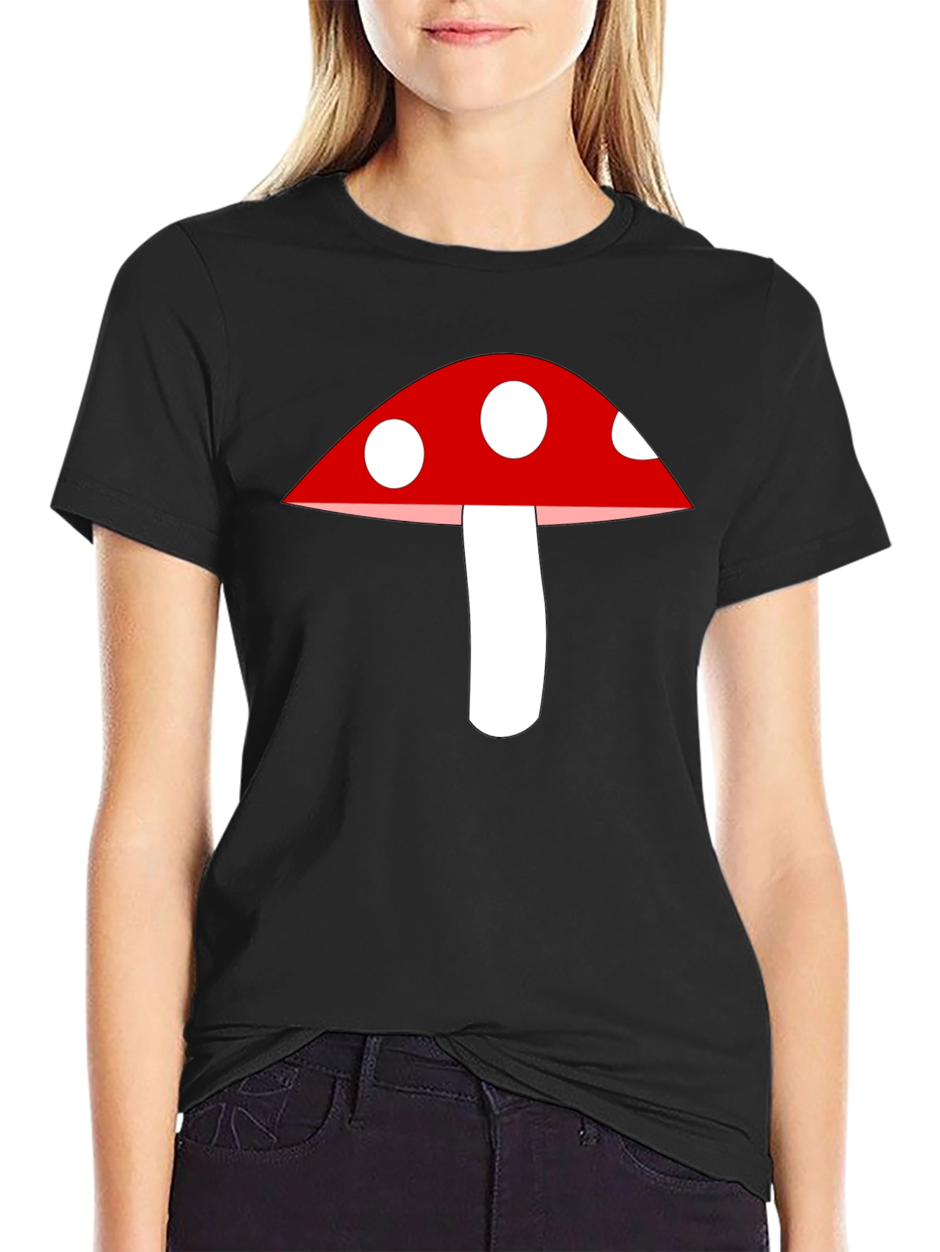 Mushroom Graphic Tee - Classic Crew Neck